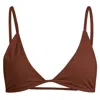 Minimale Animale Women's Lucid Bijou Bikini Top - Skinny Dip Brown In Brown