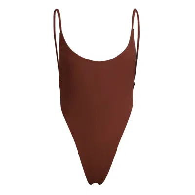 Minimale Animale Women's Oasis One Piece Swimsuit - Skinny Dip Brown