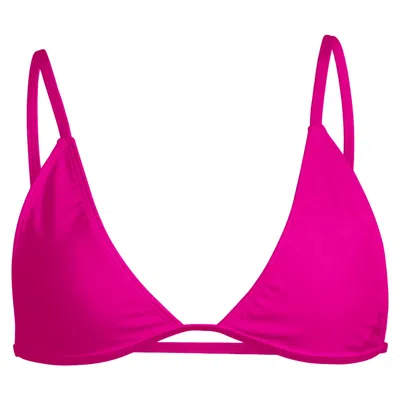 Minimale Animale Women's Pink / Purple Mirage Bikini Top - Grenada Hot Pink In Pink/purple