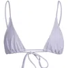 Minimale Animale Women's Sacred Tie Back Tassel Bikini Top - Sunblock White In White