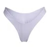 Minimale Animale Women's Wall Street Brief Bikini Bottom - Sunblock White In White