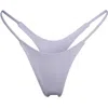 Minimale Animale Women's Wall Street Thong Bikini Bottom - Sunblock White In White