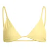 Minimale Animale Women's Yellow / Orange Lucid Bijou Bikini Top - Colada Yellow In Yellow/orange