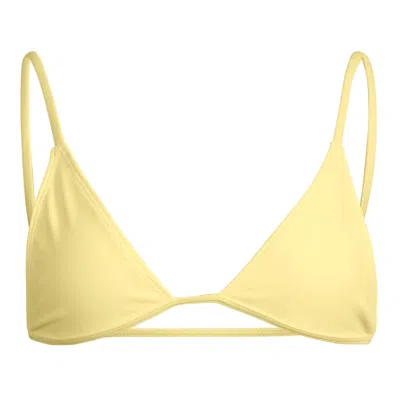 Minimale Animale Women's Yellow / Orange Lucid Bijou Bikini Top - Colada Yellow In Yellow/orange