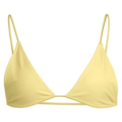 Minimale Animale Women's Yellow / Orange Lucid Bikini Top - Colada Yellow In Yellow/orange