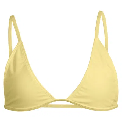 Minimale Animale Women's Yellow / Orange Mirage Bikini Top - Colada Yellow In Yellow/orange