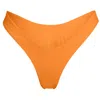 Minimale Animale Women's Yellow / Orange Wall Street Brief Bikini Bottom - Mexican Sunset Orange In Yellow/orange