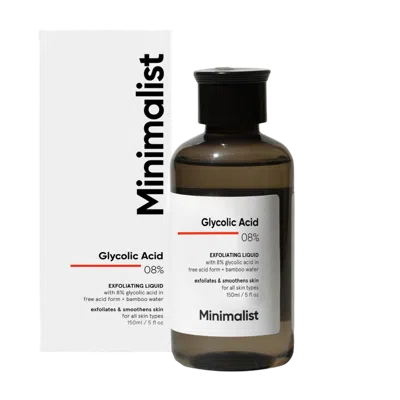 Minimalist Glyolic Acid 08% Exfoliating Toner In Transparent