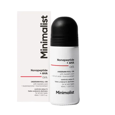 Minimalist Nonapeptide +aha 6% Underarm Roll-on In Transparent
