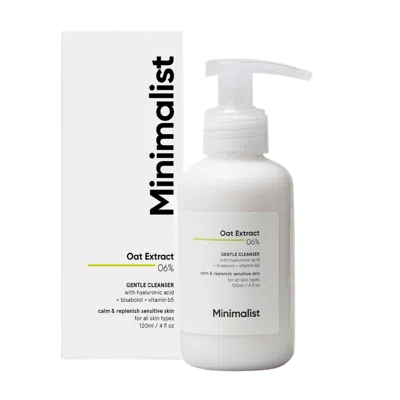 Minimalist Oat Extract 6% Gentle Cleanser In Transparent