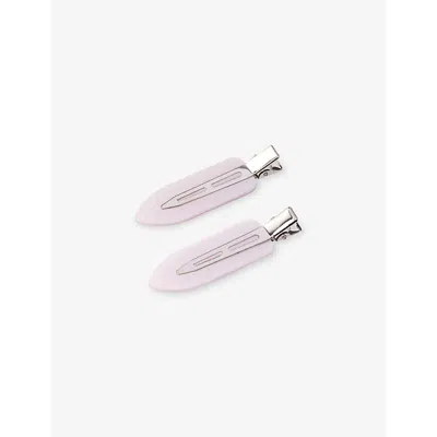 Minimalista The No Crease Clip Acetate Hair Clip Pack Of Two In White