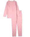 Minimoi 2 Piece Kind Hearts Blend Pull-on Pajama Set In Pink