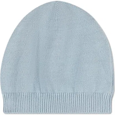 Minimoi Kids'  Baby Beanie With Chunky Rib Trim In Blue