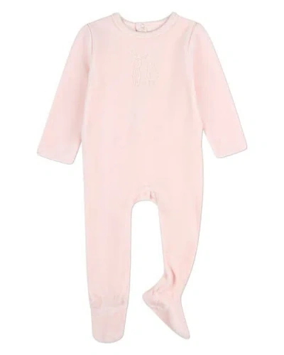 Minimoi Kids'  Baby Bunny Meets Chick Footie In Pink