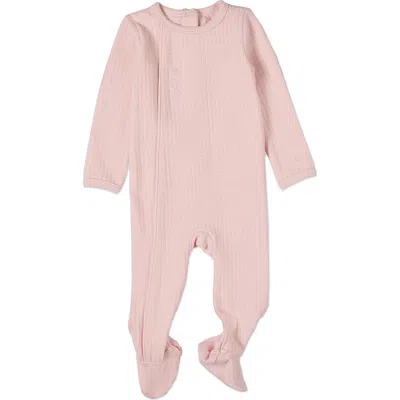 Minimoi Kids'  Baby Cotton Rich Pointelle Footie In Pink