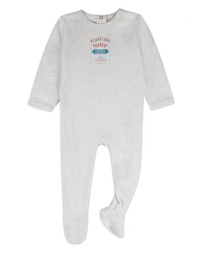 Minimoi Kids'  Baby Crayon Box Print Print In White
