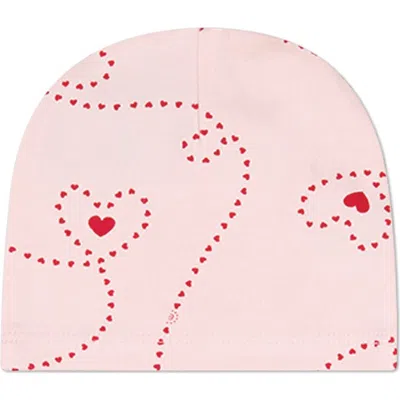 Minimoi Kids'  Baby Entangled Hearts Beanie In Pink