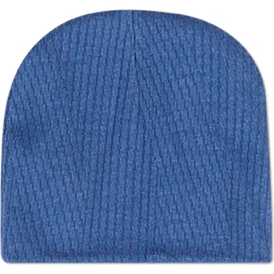 Minimoi Kids'  Baby Ribbed Crisscross Solid-color Beanie In Blue