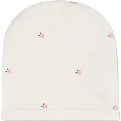Minimoi Kids'  Baby Rosettes And Stitching Beanie In Neutral