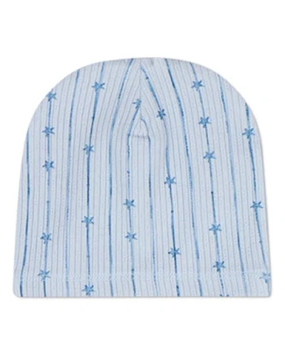 Minimoi Kids'  Baby Star Light, Star Bright Pointelle Beanie In Blue