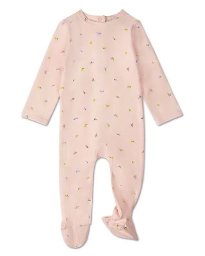 Minimoi Kids'  Cotton Blossoming Floral Footie In Animal Print