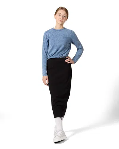 Minimoi Kid's Back Star Design Long Sleeve (big Kid) In Denim