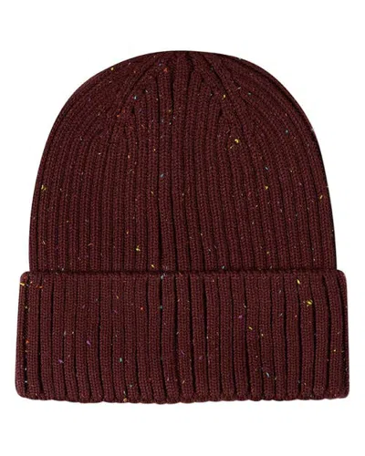 Minimoi Kids' Confetti Knit Chunky-ribbed Cuffed Beanie (little Kid & Big Kid) In Chocolate