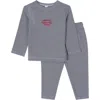 Minimoi Babies'  Mini-stripe Generation Pajama Set In Blue