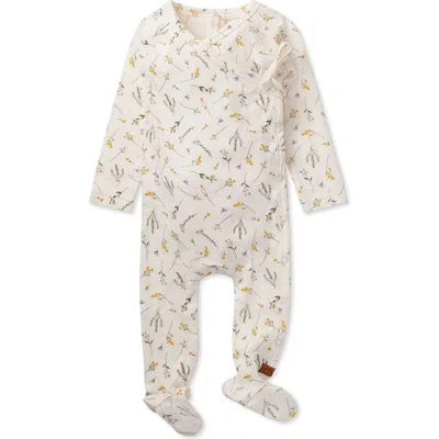 Minimoi Kids'  Pretty Petals Rayon Footie In Multi