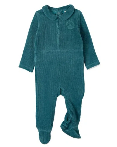Minimoi Kids'  Sport Cotton Rich Corduroy Footie In Green