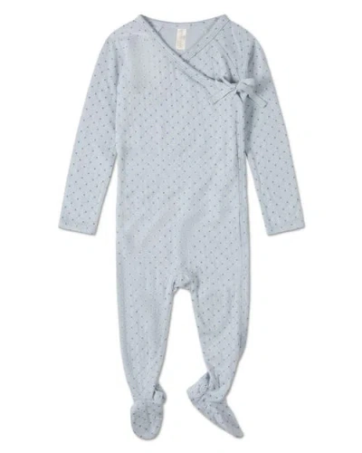 Minimoi Kids'  Toddler Boys Pointelle Rayon Blend Footie In Blue