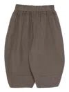 Minimu' Elasticated Cuffed Hem Trousers In Brown