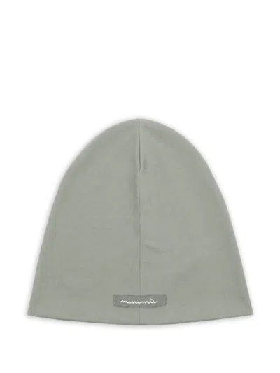Minimu' Babies' Logo-patch Beanie Hat In Gray