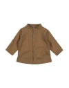 Minimu' Newborn Boy Shirt Camel Size 3 Cotton In Beige