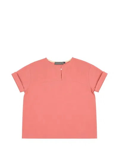 Minimu' Babies' Rolled-cuff T-shirt In Pink