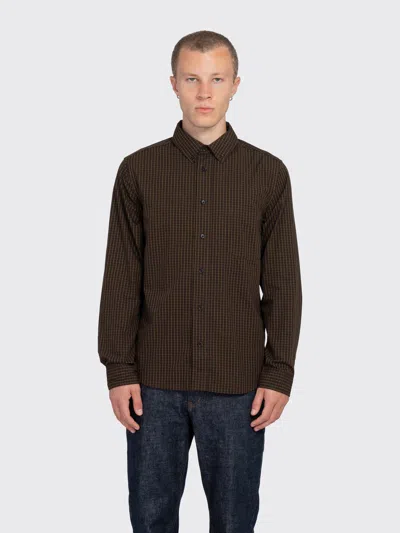 Minimum Colt Regular Long Sleeve Shirt In Turkish Coffee