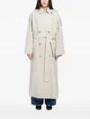 Minimum Disa Double-breasted Belted Coat In White