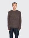 Minimum Fraser Brushed-effect Sweater In Brown
