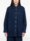 Minimum Layne Flecked Shirt In Blue