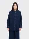 Minimum Layne Flecked Shirt In Blue