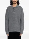 Minimum Lorey Ribbed-knit Sweater In Gray