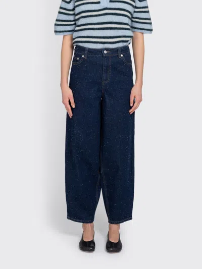 Minimum Maria High Waist Ankle Jean In Blue