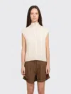 Minimum Mariana Half Zip Vest In White