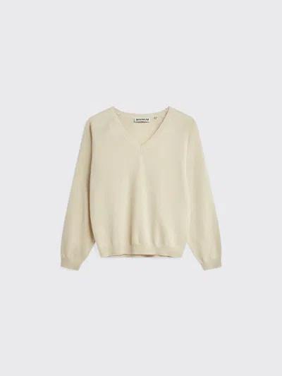 Minimum Minna V-neck Jumper In Putty