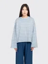 Minimum Mirabelle Long Sleeve T-shirt In Blue
