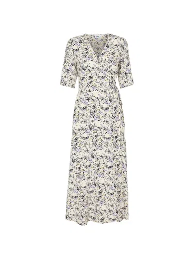 Minimum Miraly Floral-print Wrap Maxi Dress In Multi