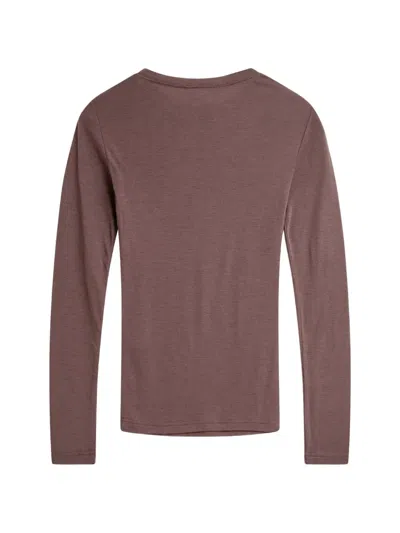 Minimum Natashas Long-sleeve Crew-neck Sweater In Pink
