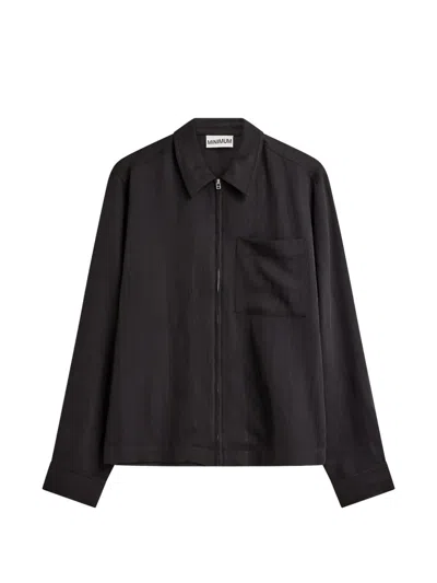 Minimum Nixon Zip-up Jacket In Black