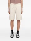 Minimum Raylan Drawstring Crinkled-finish Shorts In Neutral