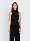Minimum Zita Knit Top In Black